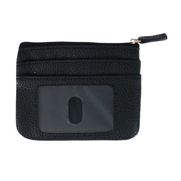 Buxton Women's Solid Color Vegan Leather Large ID Coin Case - Picture 1 of 5